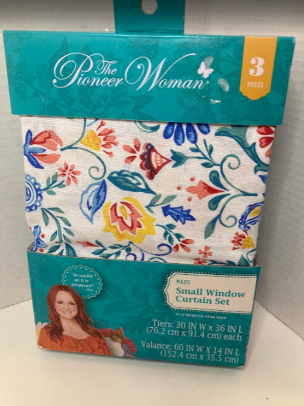 The Pioneer Woman Mazie Small Window Curtain Set